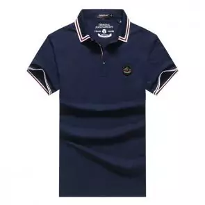 shark hommes t-shirt polo shirt summer lapel honeybee embroidery blue